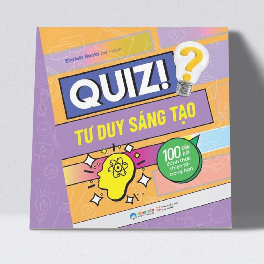 Sách - Quiz! 100 Câu Hỏi Đánh Thức Thiên Tài Trong Bạn 49K