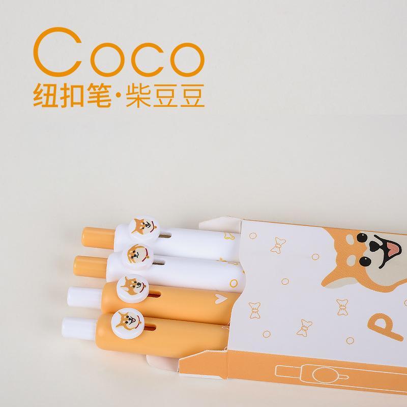 Bút bi nước coco puppy phong cách enternity love - mực đen - but006