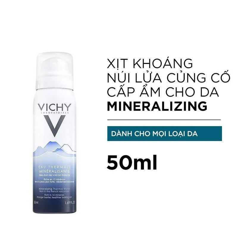 Nước Xịt Khoáng Cấp Ẩm Và Bảo Vệ Da Vichy Mineralizing Thermal Water