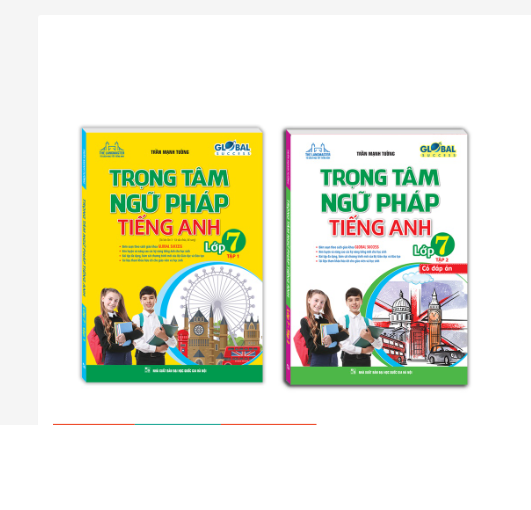 Combo 2c - GLOBAL SUCCESS - Trọng tâm ngữ pháp tiếng Anh lớp 7 trọn bộ 2 tập