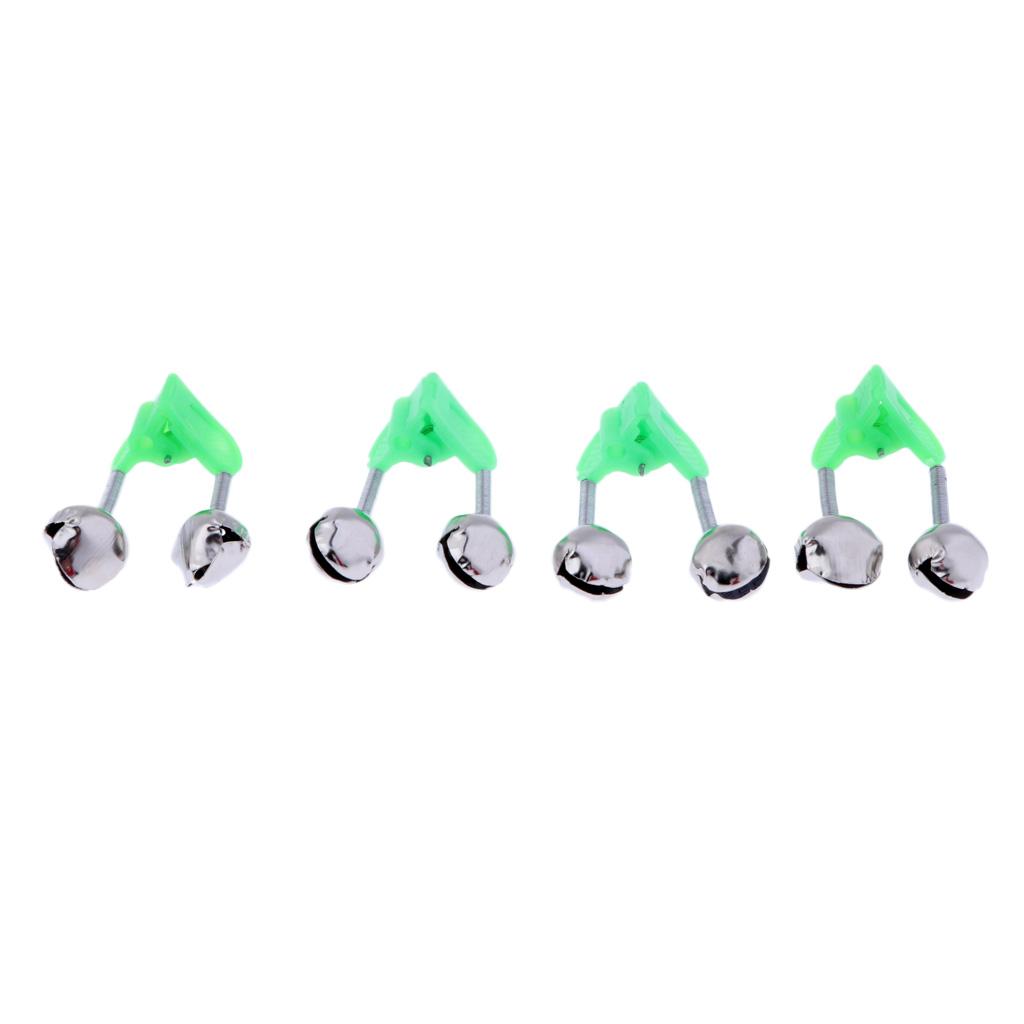 4Pcs Durable Fishing Rod Bell Bite Lure Alarm Fishing Rod Alarm Clip