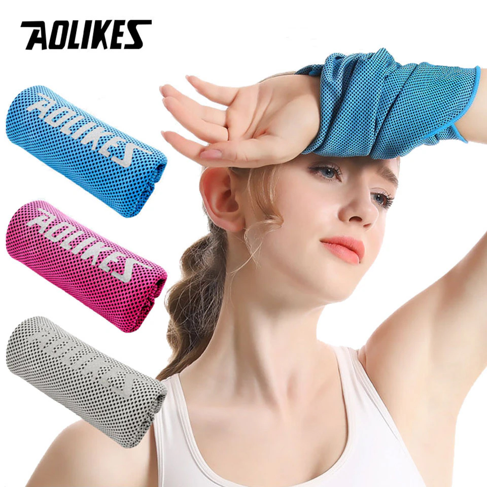 Khăn lau mồ hôi thể thao đeo cổ tay AOLIKES A-7933 Cooling sports towel