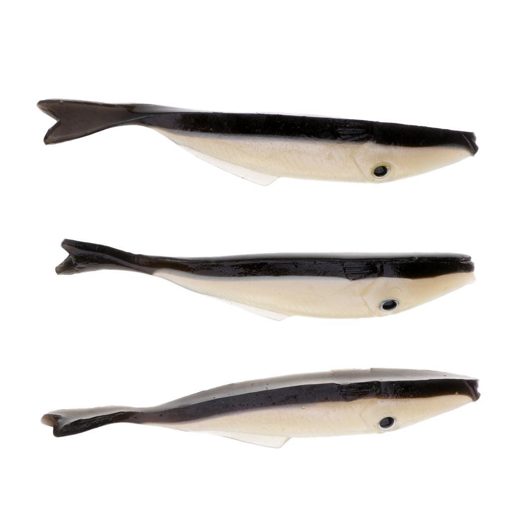 3pcs Soft Fishing Lure Worm Swimbait CrankBait Bass Trout Shad Fish Lure High Quality Durable to Use