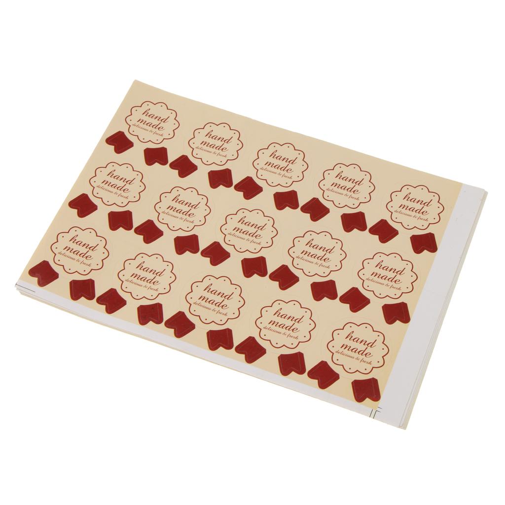 10 x 15pcs Handmade Sealing Sticker Envelope Card Paste DIY Accessories
