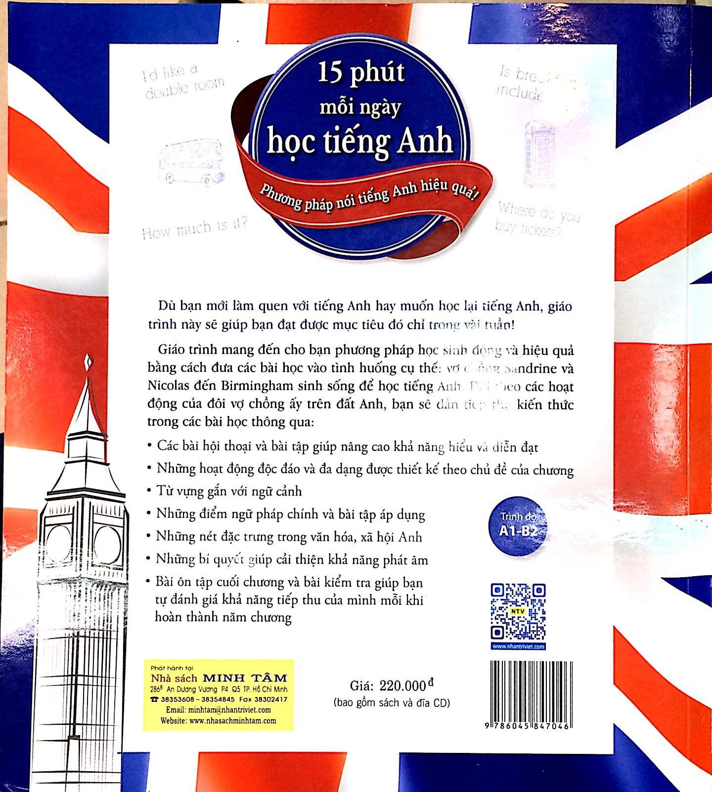 Sách 15 Phút Mỗi Ngày Học Tiếng Anh (Kèm CD) - ảnh 3