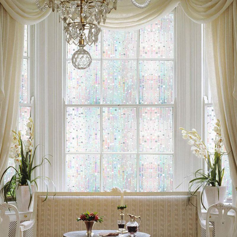 Phim riêng tư cửa sổ Kính màu cầu vồng Glah