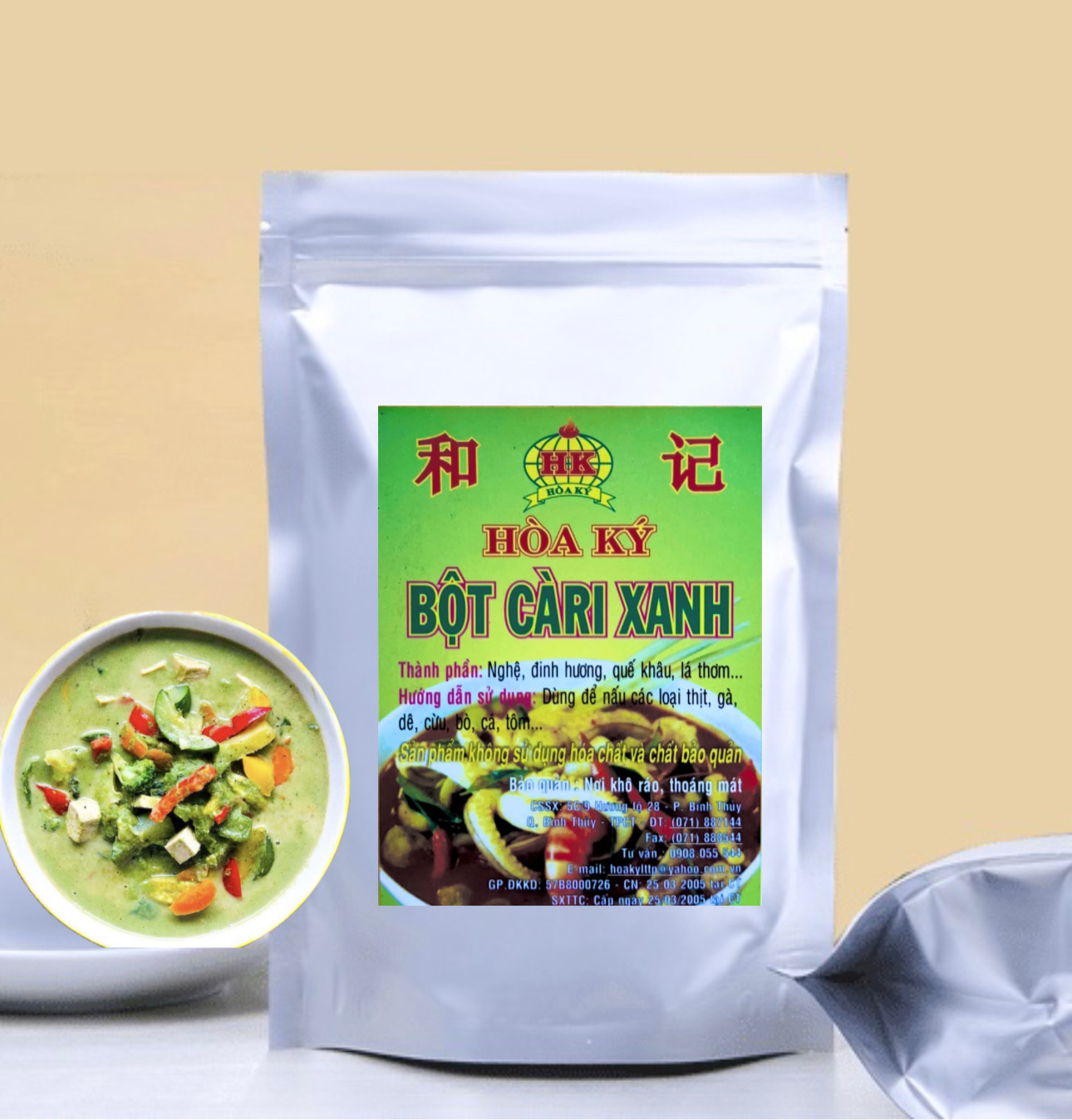 Bột cà ri xanh 500gr