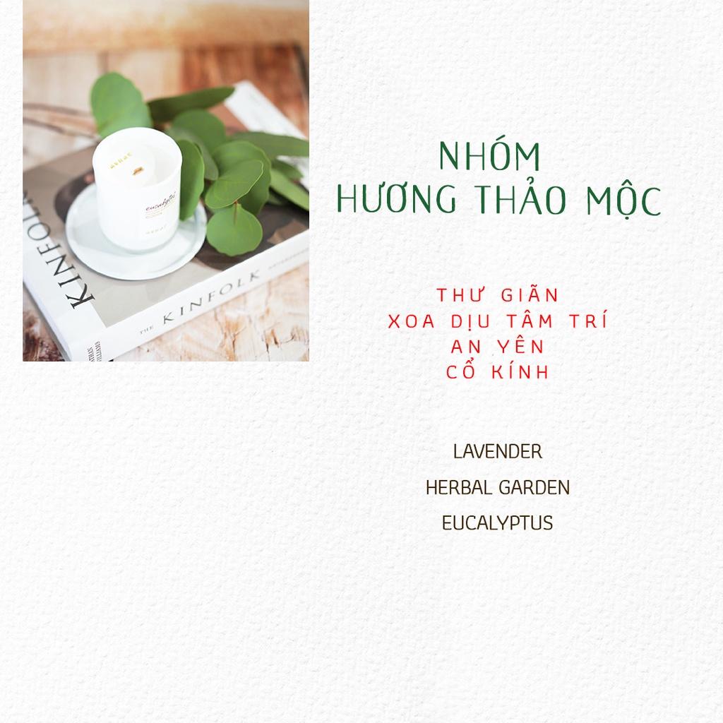 Nến thơm cao cấp - tinh dầu nước hoa sang trọng xuất khẩu Aurae, dùng trang trí nhà cửa và quà tặng