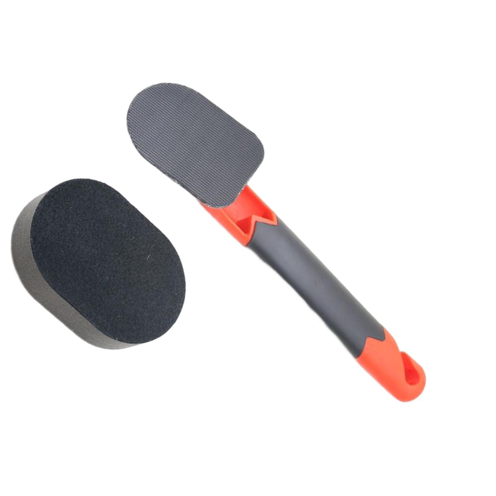 Car Applicator Cleaning Tools Non Slip Handle Washable Reusable