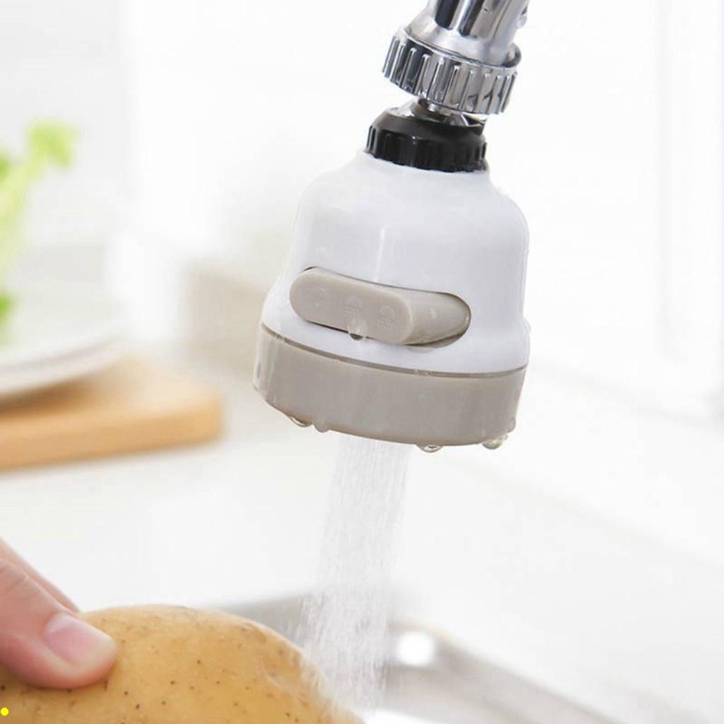 Đầu vòi tăng áp rửa bát điều hướng xoay 360 độ 3 chế độ nước