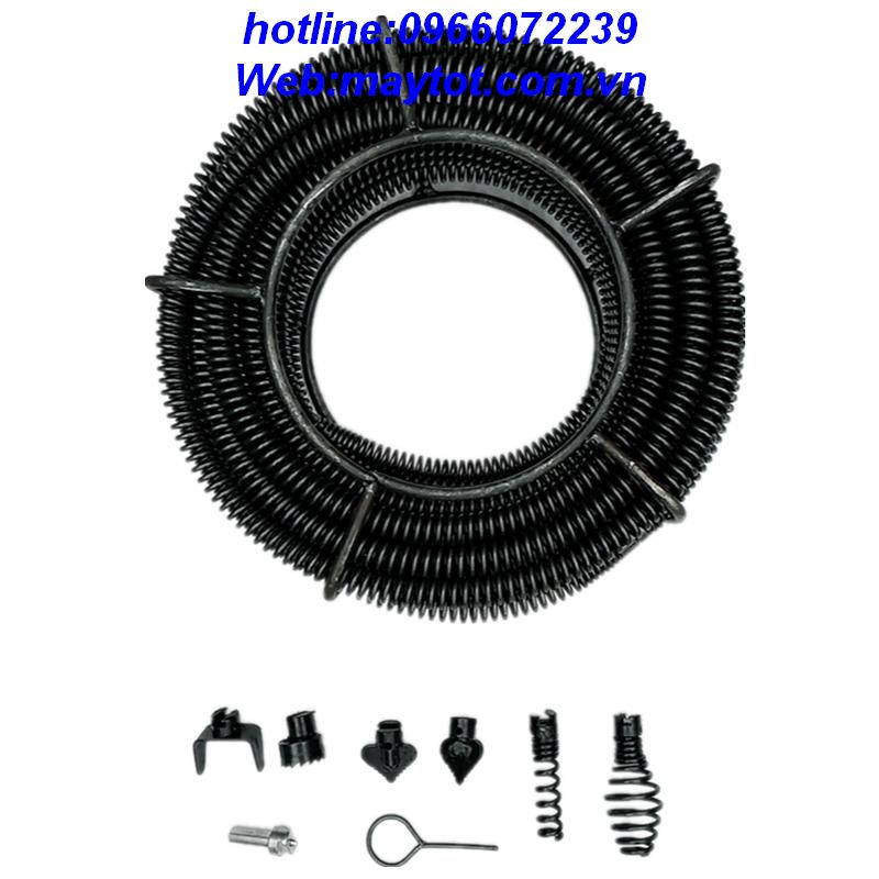 Dây thông tắc cống lò xo phi 16 dùng cho máy khoan dài 3m