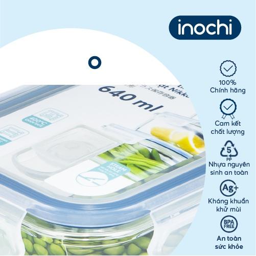 Hộp thuỷ tinh chữ nhật Inochi - Nikko 640 ml