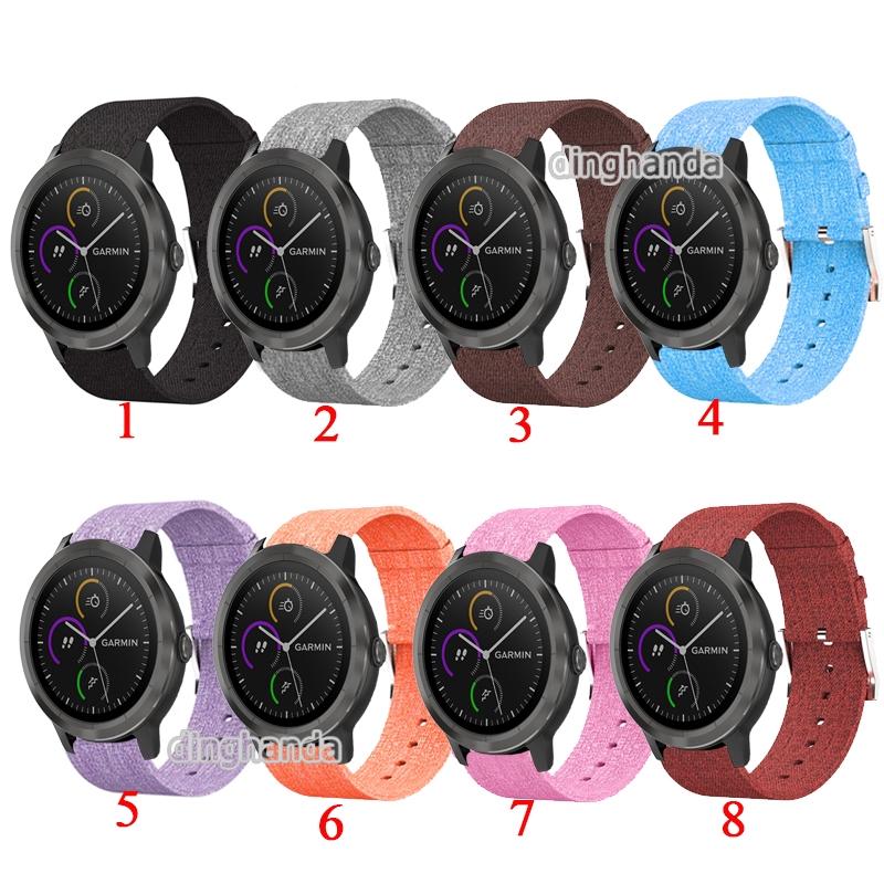 Dây đeo vải dệt cho đồng hồ thông minh Garmin Vivoactive 3
