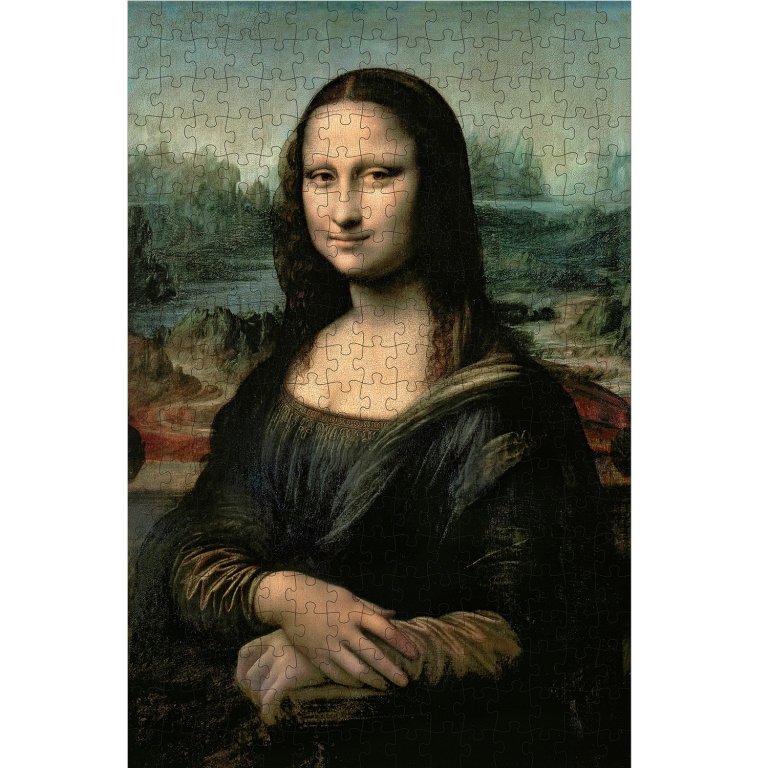 Hình ảnh Bộ Tranh Ghép Hình 300 Pcs kèm sách - Art Treasures - Leonardo Da Vinci: Mona Lisa