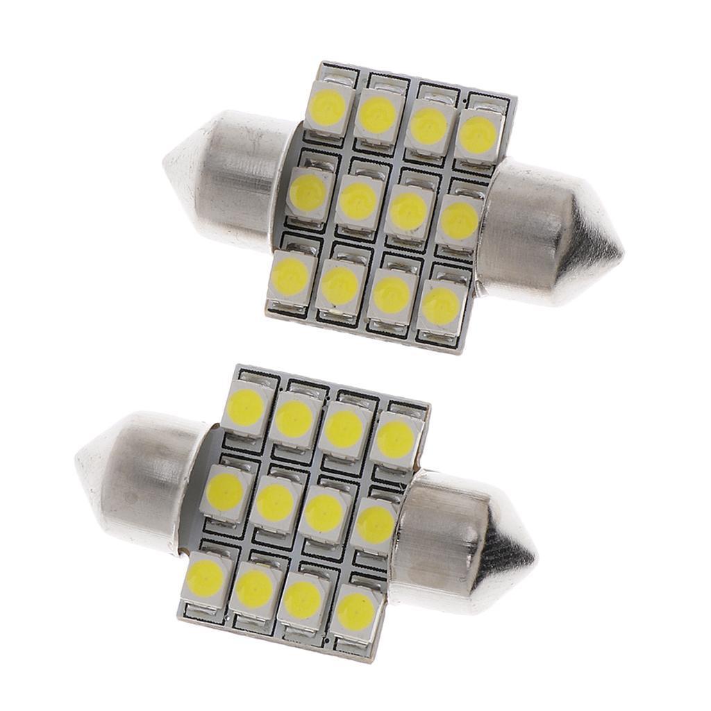 12V 6000~7000K Universal Car Roof Dome Map Reading Over Head Light Lamp Bulb
