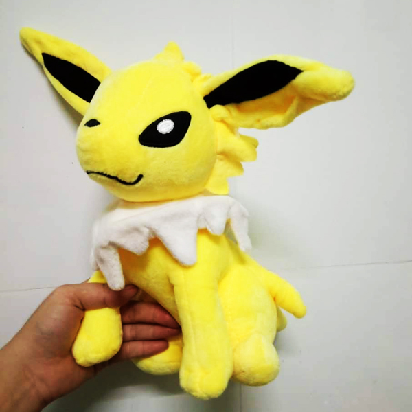 Gấu Bông Pokemon - Eevee Jolteon Hệ Điện (30 Cm) Gb200 (Tặng 1 Móc Khóa Dây Da Pu Đính Đá Lấp Lánh)