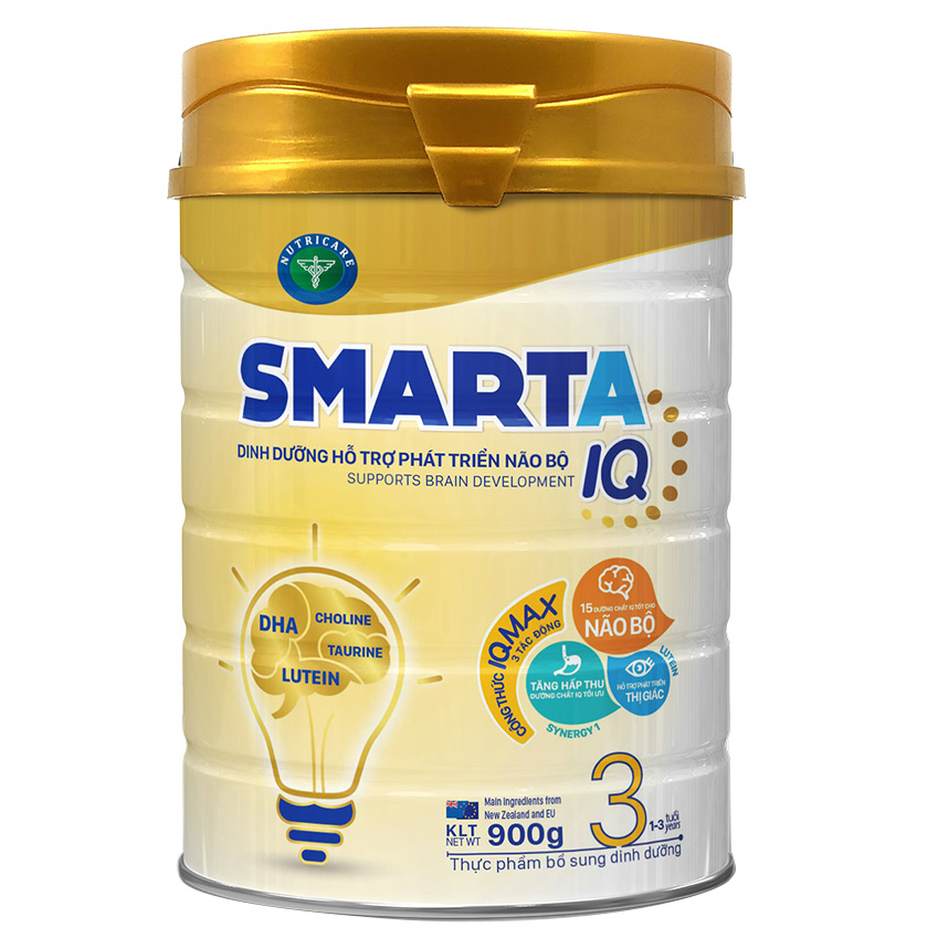 Sữa bột SmartA IQ 3 hỗ trợ phát triển não bộ &amp; dinh dưỡng cho bé 1-3 tuổi