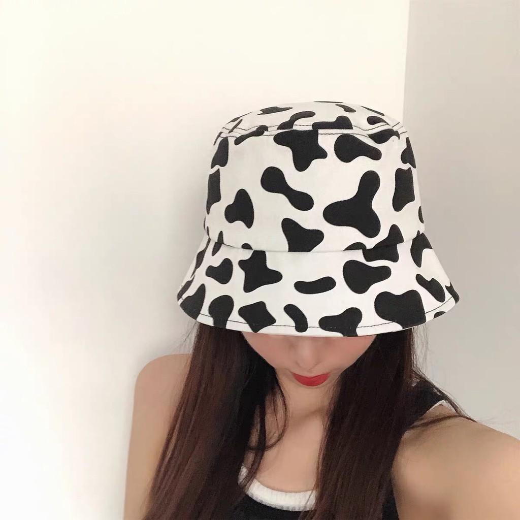 Nón bucket vành tròn unisex Bò Sữa nam nữ phong cách ulzzang