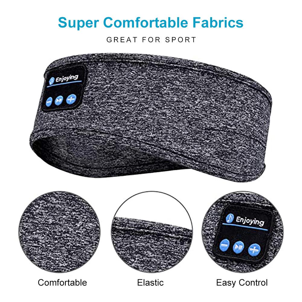 Tai nghe Bluetooth không dây, Tai nghe tai nghe băng ngủ Tai nghe âm nhạc mềm mại Mitch Tai nghe nhạc có thể rảnh rỗi mp3
