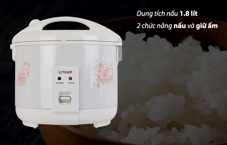 Nồi cơm điện Tiger JNP-1800(FL)- 1.8L (trắng) - Hàng chính hãng
