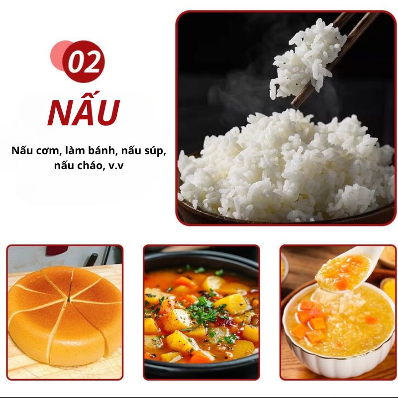 Nồi cơm điện đa năng SOKANY SK-07078 dung tích lớn 6L, bảo quản nhiệt thông minh, nấu cơm, hầm, hấp, tiện lợi mọi lúc mọi nơi - HÀNG CHÍNH HÃNG - DELIYA