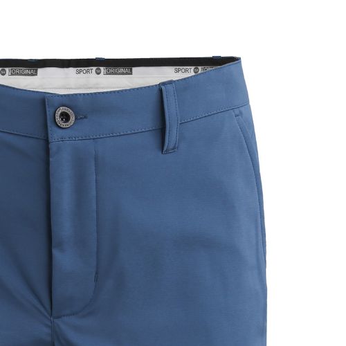 Quần short golf nam Simple &amp; Basic, co giãn, thoáng khí, thấm hút mồ hôi tốt, mau khô, màu xanh navy