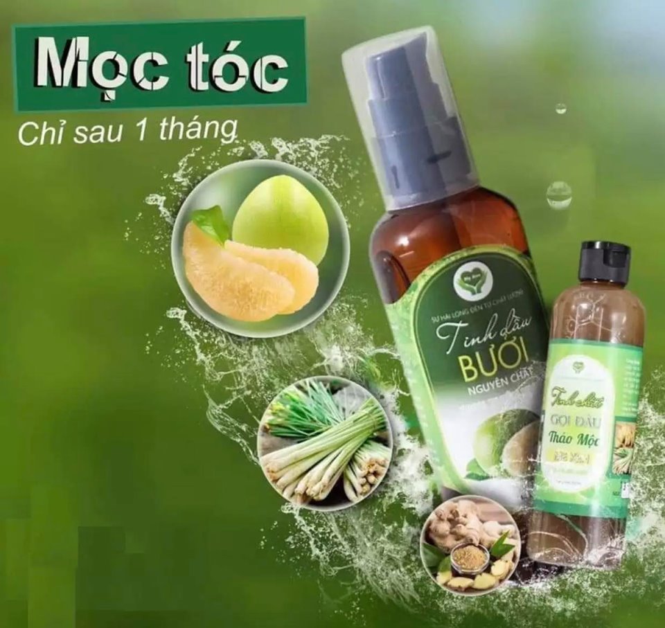 TINH DẦU BƯỞI NGUYÊN CHẤT MẸ KEN- 100 ML ( Kích thích mọc tóc, giảm rụng tóc, suôn mượt)