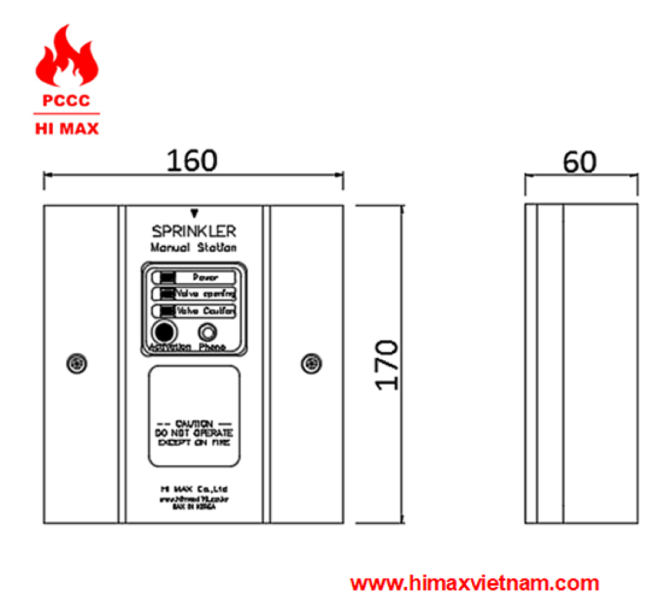 Nút ấn xả nước hi max HM4001