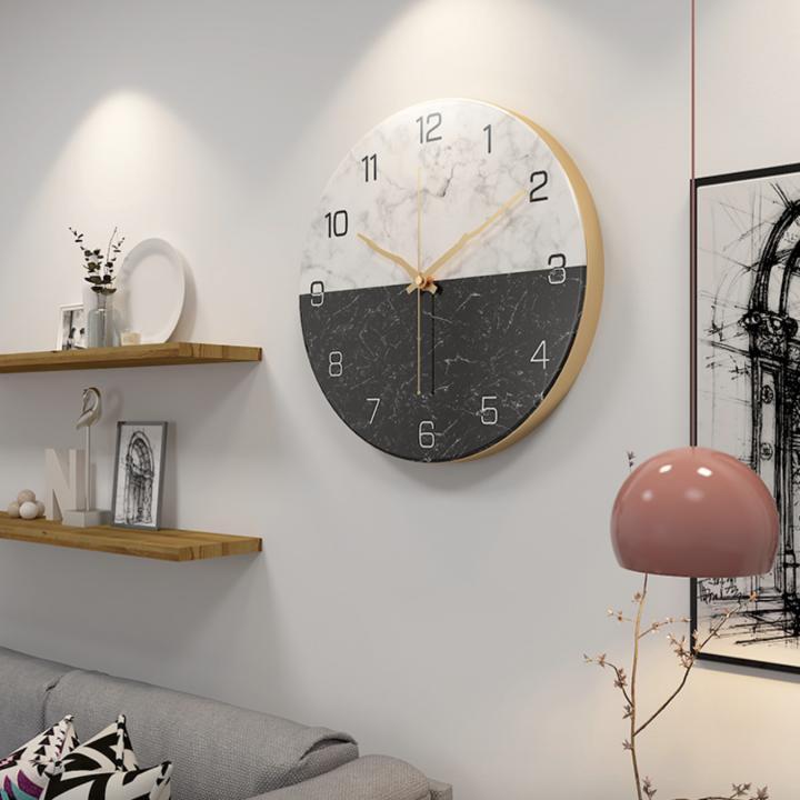 Nordic Marble Wall Clock Đồng Hồ trang trí cao cấp - Sky