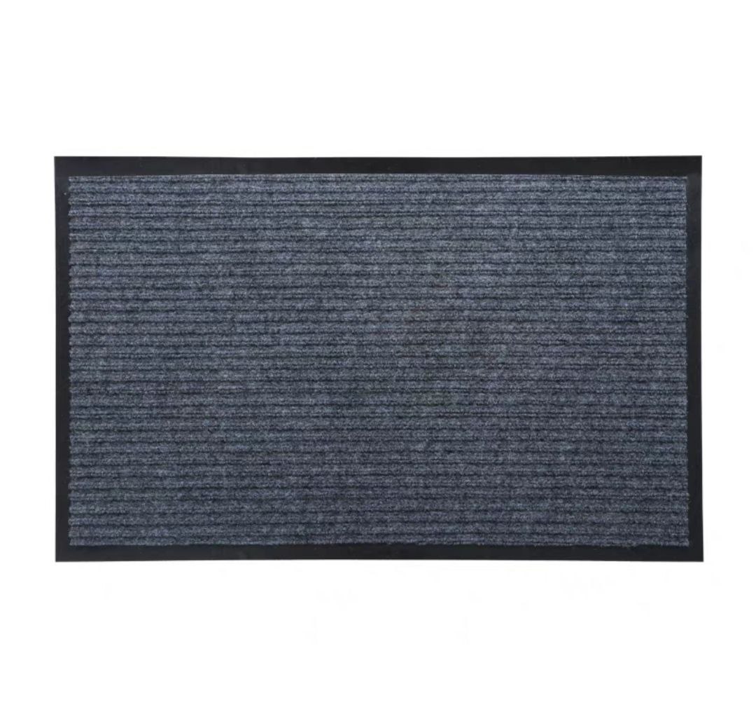 Thảm Chùi Chân chống trượt đế cao su trải sảnh 120cm x180cm - Đỏ đun &amp; Xám đen