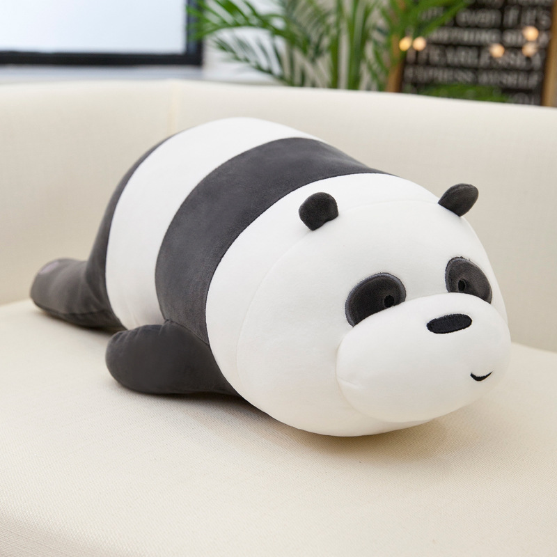 Gấu bông anh em nhà gấu We Bare Bears nằm siêu mềm (25cm---&gt;90cm) Gối ôm gấu We Bare Bears dễ thương hàng xịn cao cấp an toàn cho trẻ nhỏ