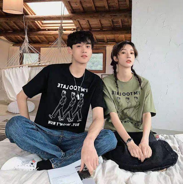 Áo thun đôi áo thun nữ nam áo cặp nam nữ, áo tình nhân nam nữ, áo tay lỡ nam nữ, áo bigsize nam nữ