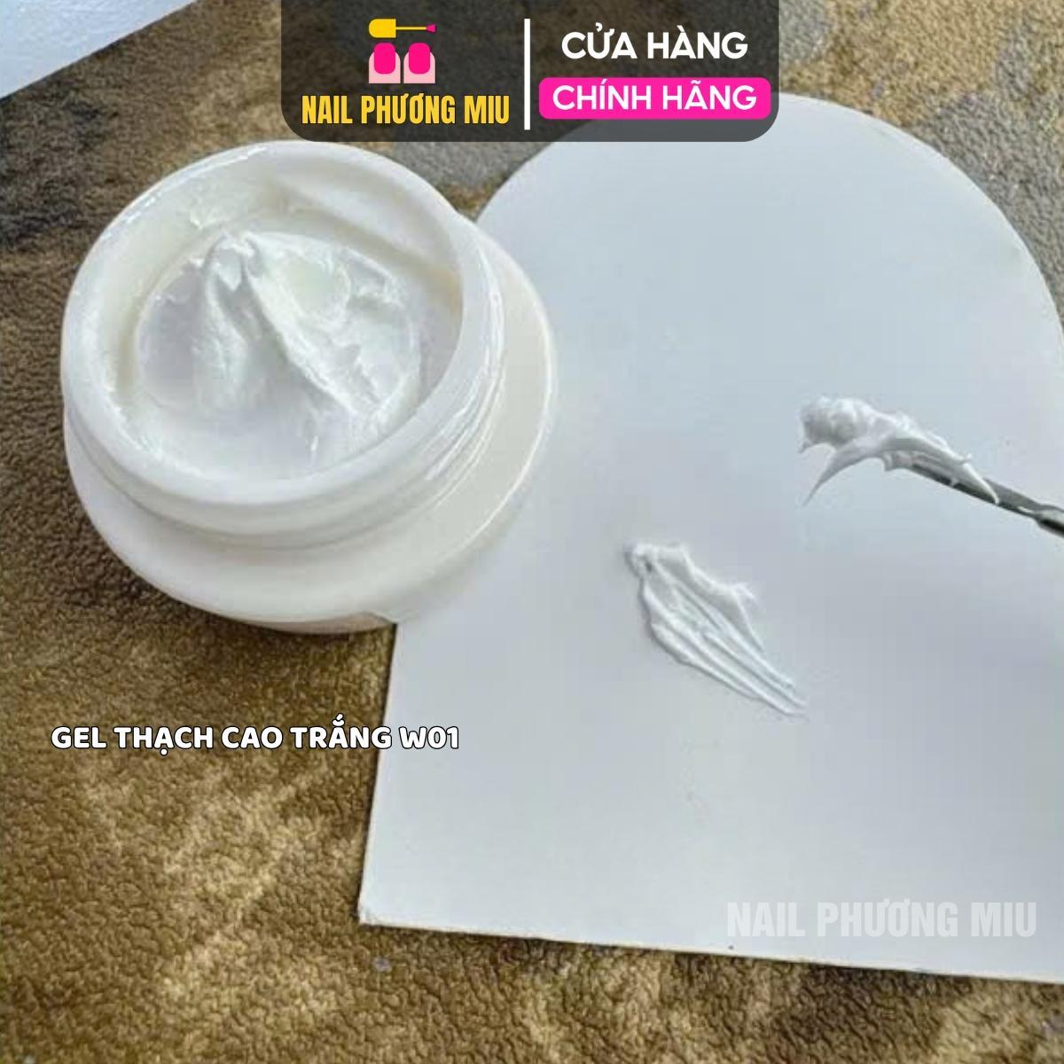 Gel Thạch Cao Lỳ Mịn Cún Con LUOKEXI W01 8g Chuyên Vẽ Nặn Đắp Hoa, Bướm Nổi 3D Làm Nail, Gel Siêu Mịn Hơ Đèn Khô Ngay
