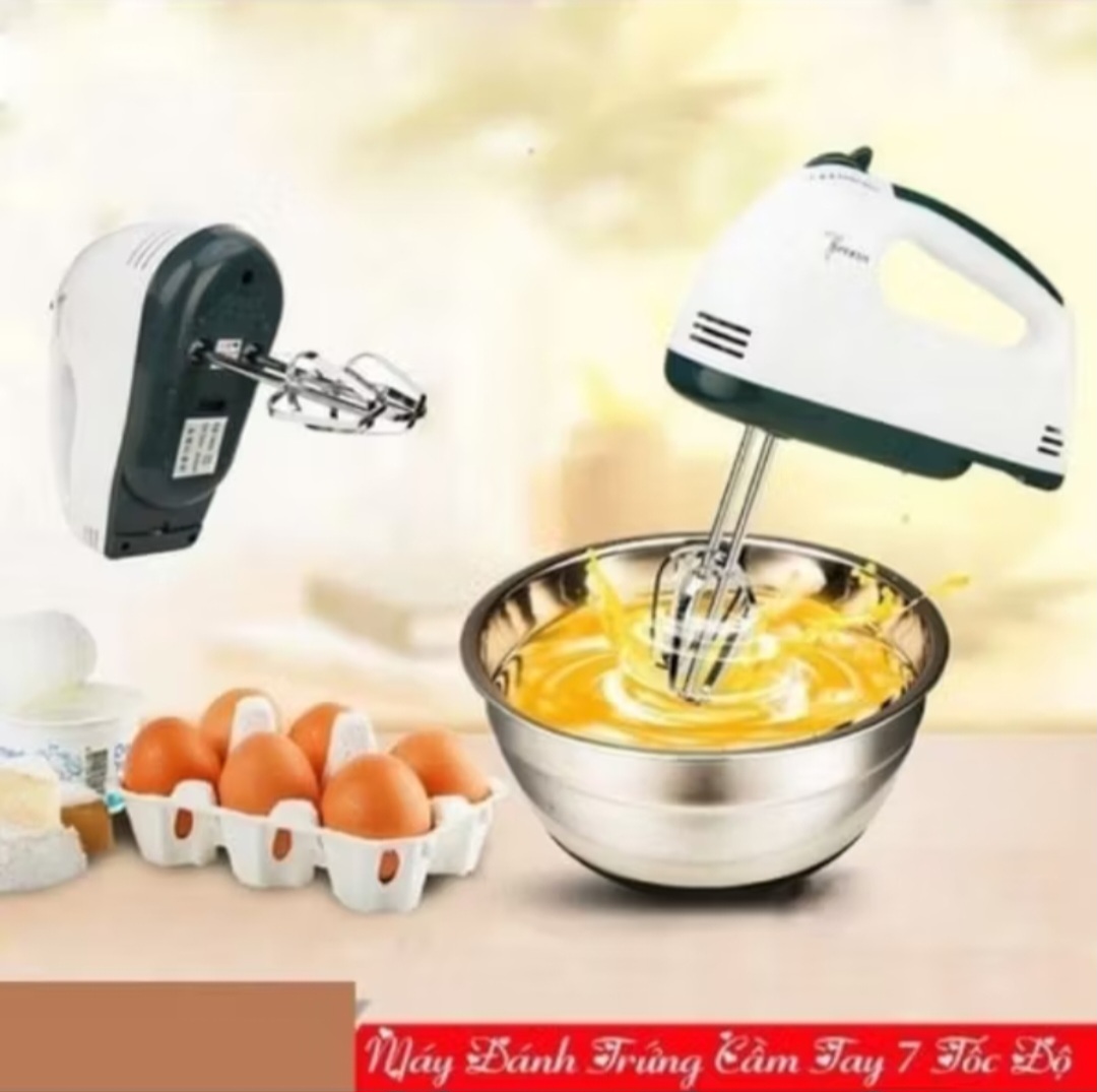 MÁY ĐÁNH TRỨNG TRỘN BỘT 7 CẤP MÁY TẠO BỌT CÀ PHÊ MINI SIÊU MẠNH