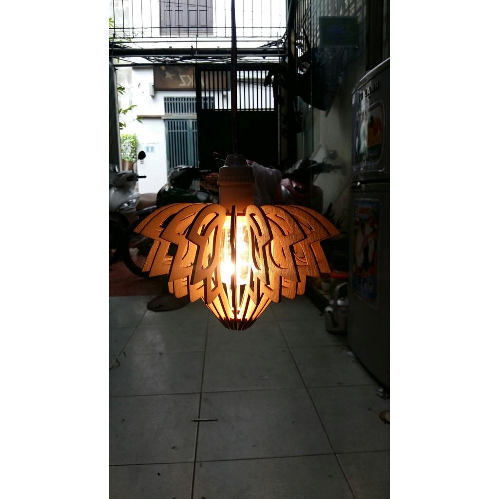 Đèn Gỗ thả trần kiểu dáng đặc biệt DIY 130