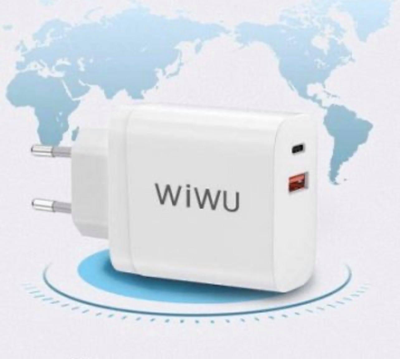 Bộ Sạc WiWu Comet USB-C + QC3.0 Power Adapter RY-U20 Chất Liệu Nhựa Bóng, Hỗ Trợ Công Nghệ Sạc Nhanh QC 3.0 - Hàng Chính Hãng 