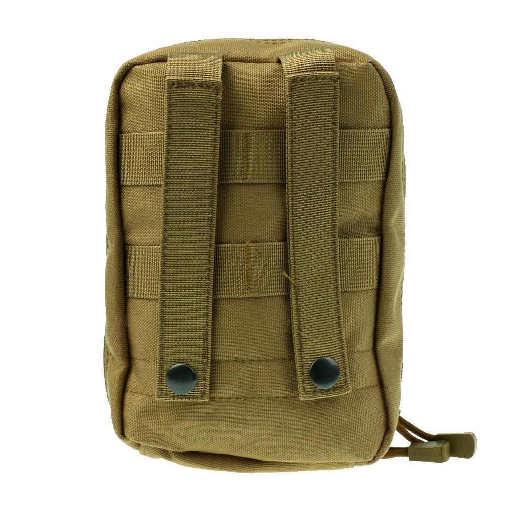 2 Pieces Brown + Army Green MOLLE EMT Pouch Medic First Aid IFAK Blowout Utility Pouch Hunting Outdoor Emergency