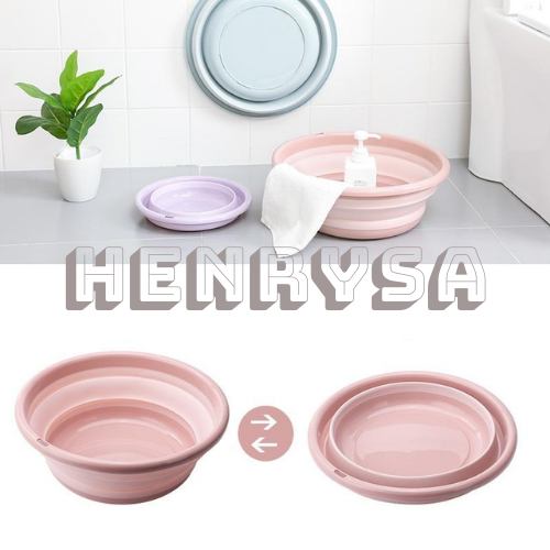 Thau nhựa gấp gọn tiện dụng Henrysa - Chính hãng HENRYSA