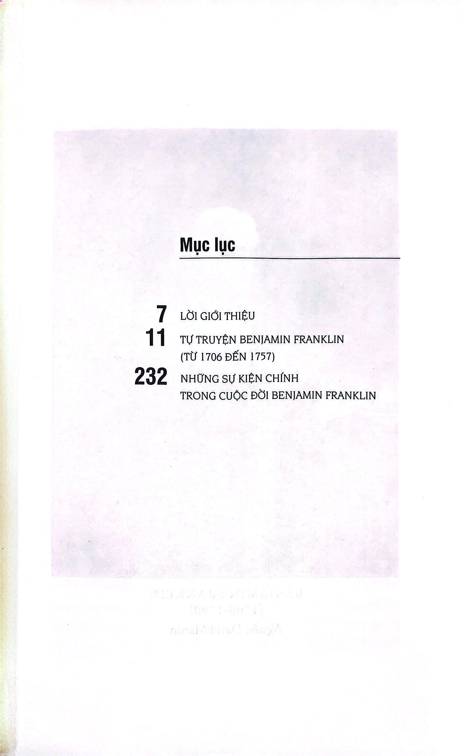 Tự Truyện Benjamin Franklin (Tái Bản 2018)