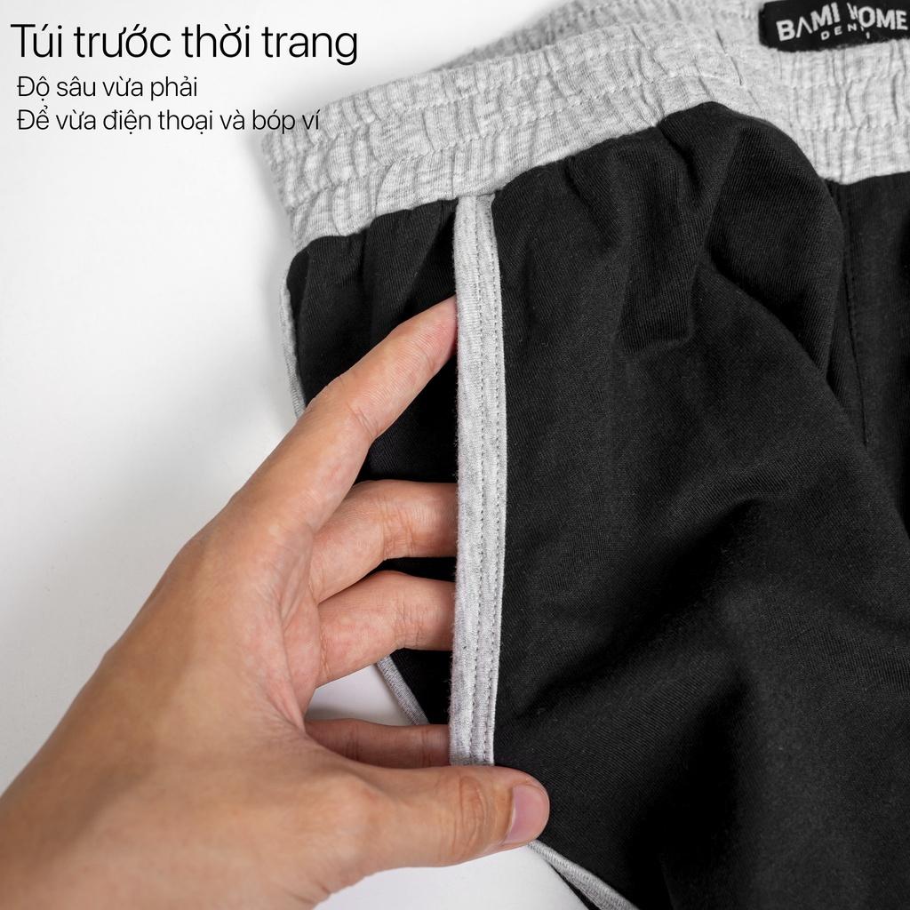 Quần đùi nam BAMIHOME chất liệu thun cotton cao cấp mặc nhà, mặc ngủ thoải mái TV-01