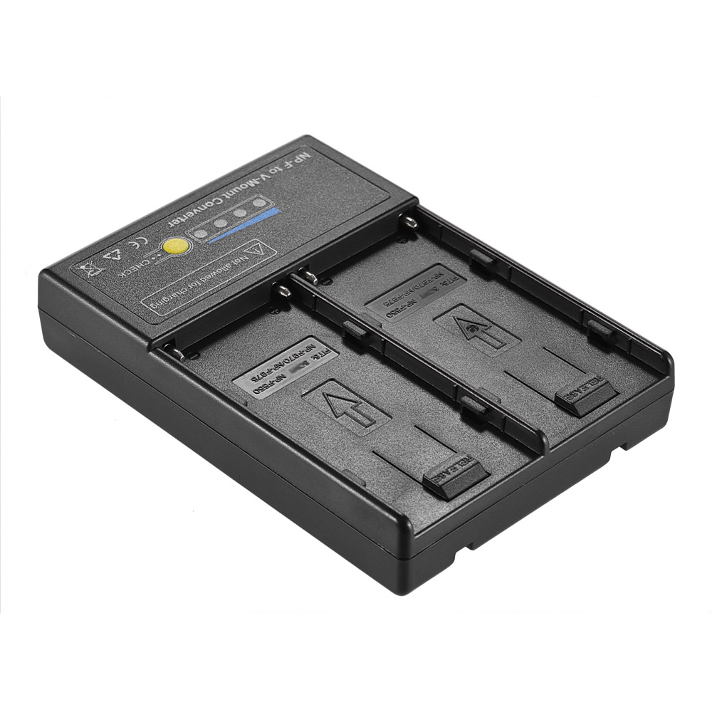 Tấm chuyển đổi pin NP-F sang V-mount với khe cắm kép cho dòng NP-F550 NP-F750 NP-F970