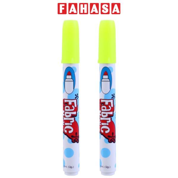 Vỉ 2 Bút Vẽ Trên Vải - Marvy 560-F4 - Fluorescent Yellow