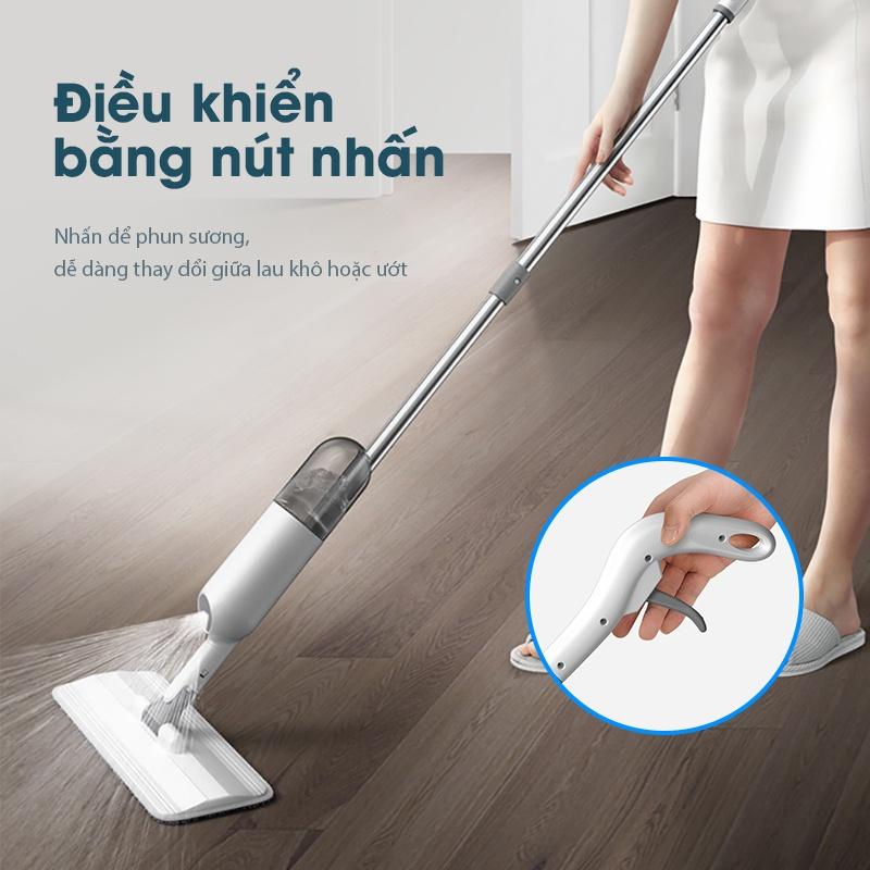 Cây lau nhà phun sương đa năng SAMONO SCM001 đầu xoay 360 độ linh hoạt - hai chế độ lau khô ướt - Bảo hành chính hãng - Hàng chính hãng