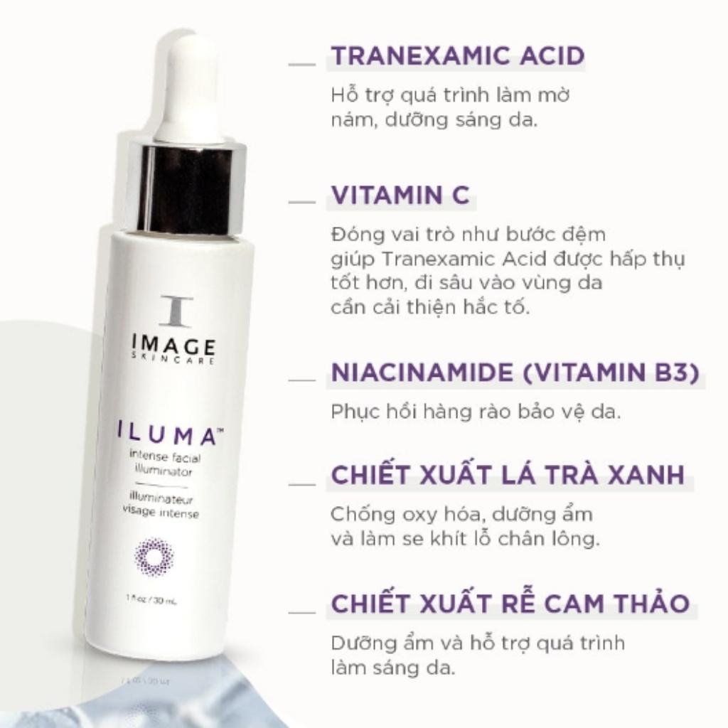 Tinh Chất Serum Trắng Sáng Da Xóa Giảm Thâm Sạm Nám, Đốm Nâu Image Iluma Intense Facial Illuminator 30ml