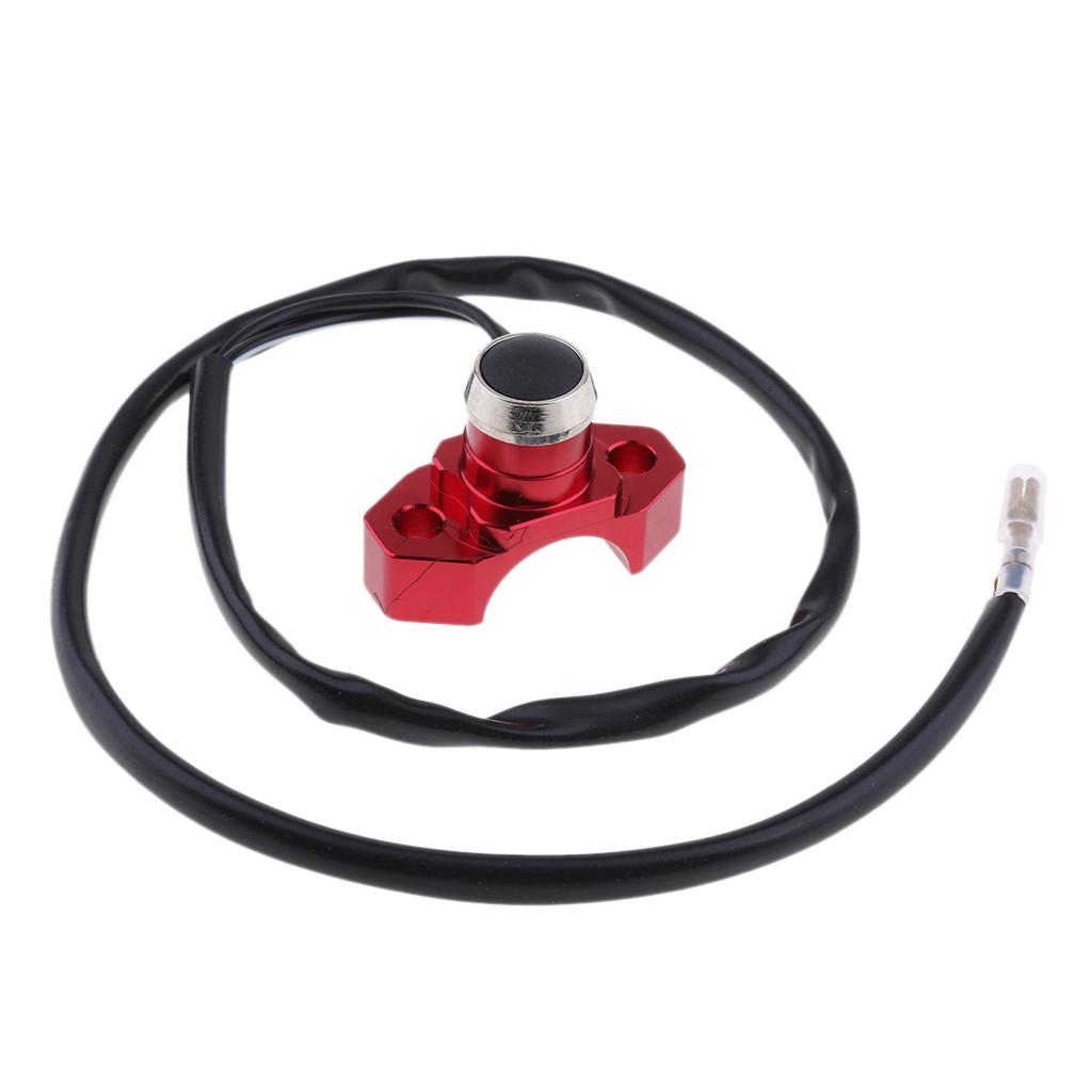 Engine Stop Start Kill Switch Button For Motorcycle Quad Dirt Bike Red