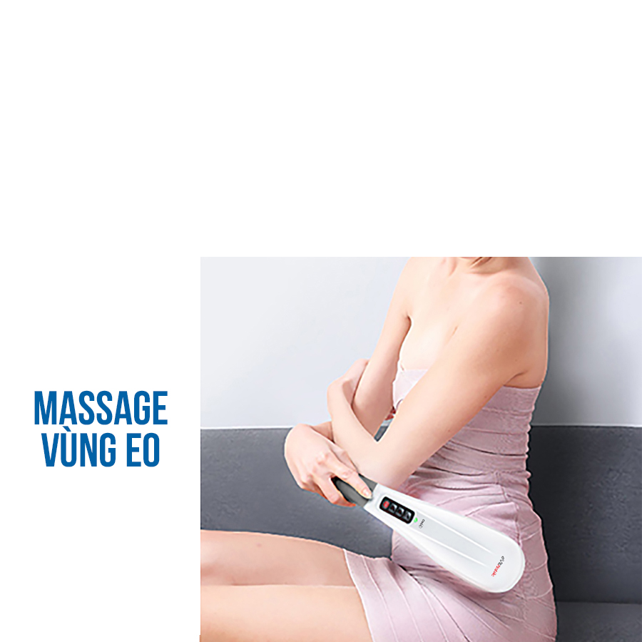 Combo Gối massage OKIA eFancy Pro + Máy Massage Toàn Thân Cầm Tay OKIA eVis Mobile