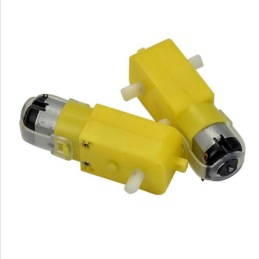 40 Pieces DC Geared Motor, 3-6V TT Gear Motor, Motor Support/Bracket for  DIY Robot Smart Car Robot Tool Chassis