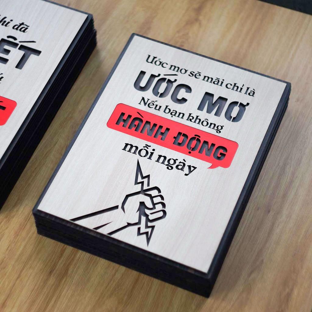 Tranh động lực - Ước mơ sẽ mãi chỉ là ước mơ nếu bạn không hành động mỗi ngày