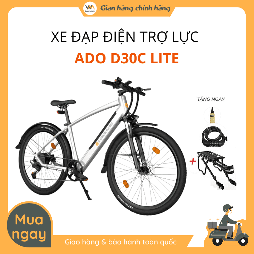 Xe đạp điện trợ lực ADO D30C Lite