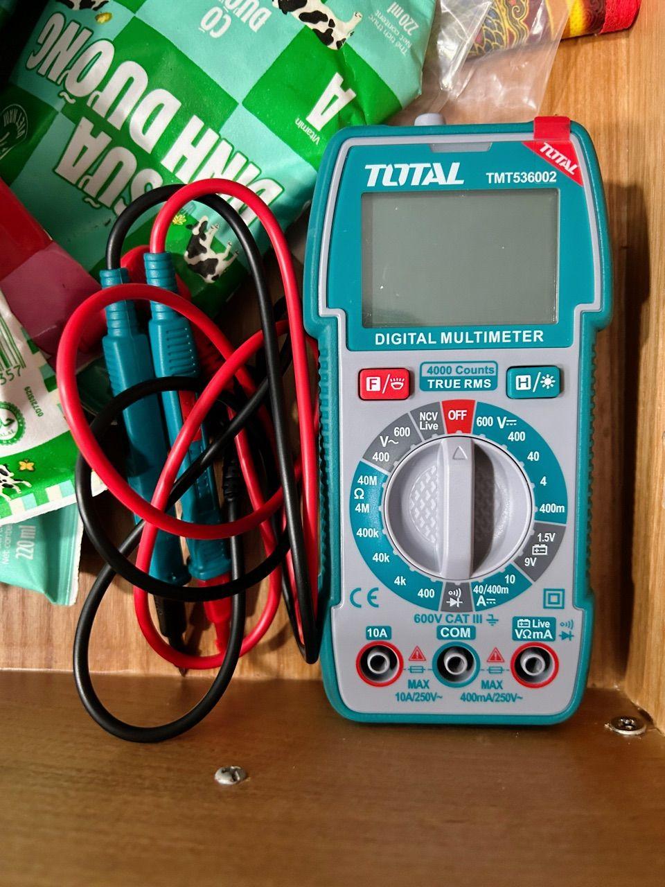 ĐỒNG HỒ VẠN NĂNG KỸ THUẬT SỐ 4V TOTAL TMT536002 - HÀNG CHÍNH HÃNG